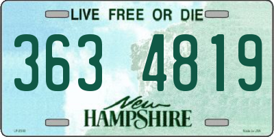 NH license plate 3634819