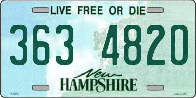 NH license plate 3634820