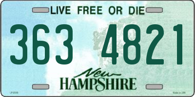 NH license plate 3634821