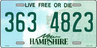 NH license plate 3634823