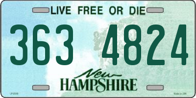 NH license plate 3634824