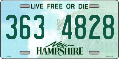 NH license plate 3634828