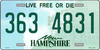 NH license plate 3634831