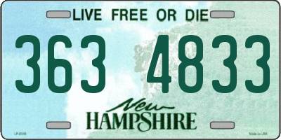 NH license plate 3634833
