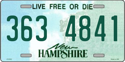 NH license plate 3634841
