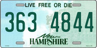 NH license plate 3634844