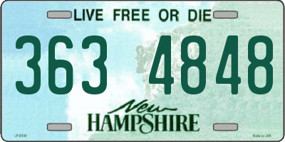 NH license plate 3634848