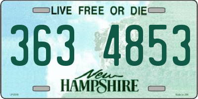 NH license plate 3634853