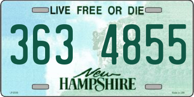 NH license plate 3634855
