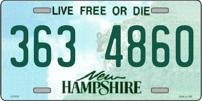 NH license plate 3634860