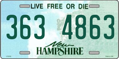 NH license plate 3634863