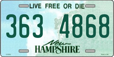 NH license plate 3634868
