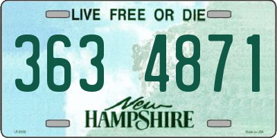 NH license plate 3634871