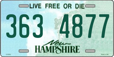 NH license plate 3634877