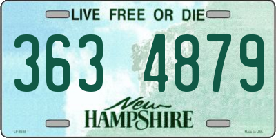 NH license plate 3634879