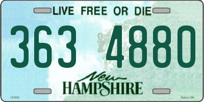 NH license plate 3634880