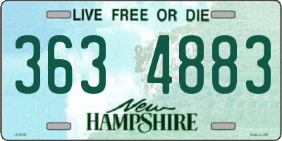 NH license plate 3634883