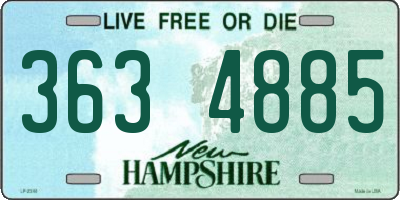 NH license plate 3634885