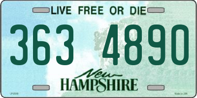 NH license plate 3634890