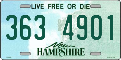 NH license plate 3634901