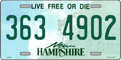 NH license plate 3634902
