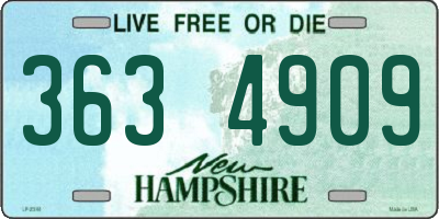 NH license plate 3634909
