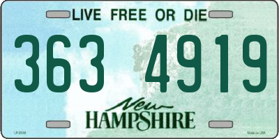 NH license plate 3634919