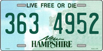 NH license plate 3634952