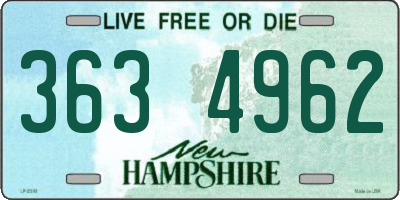 NH license plate 3634962
