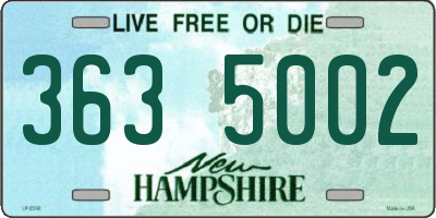 NH license plate 3635002