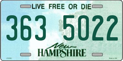 NH license plate 3635022