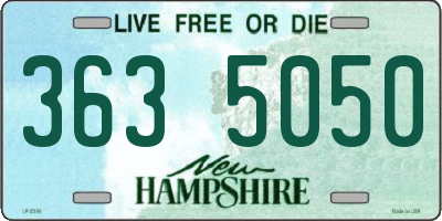 NH license plate 3635050