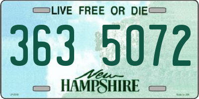 NH license plate 3635072