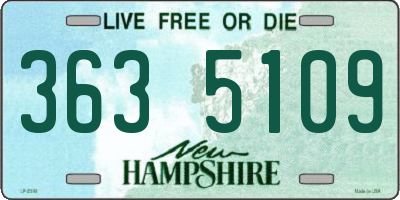 NH license plate 3635109