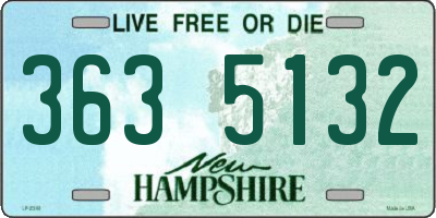 NH license plate 3635132