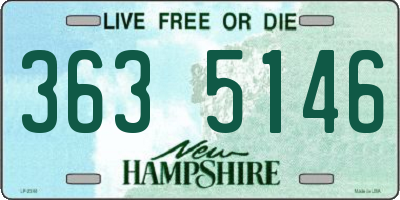 NH license plate 3635146