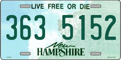 NH license plate 3635152