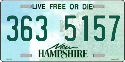 NH license plate 3635157
