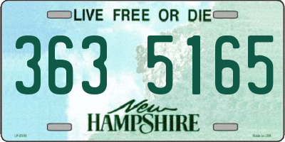 NH license plate 3635165
