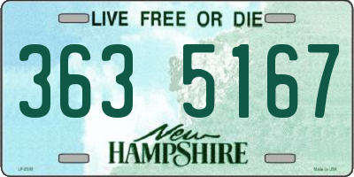 NH license plate 3635167