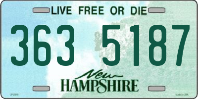 NH license plate 3635187