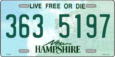 NH license plate 3635197