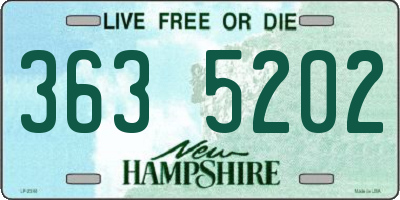NH license plate 3635202
