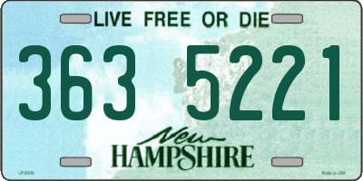 NH license plate 3635221