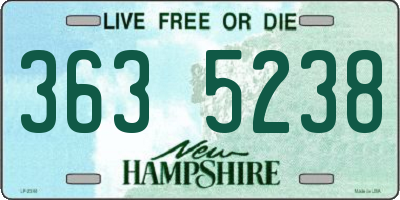 NH license plate 3635238