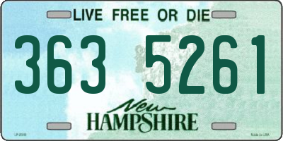 NH license plate 3635261