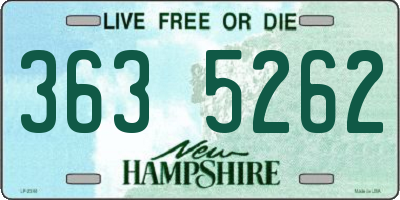 NH license plate 3635262