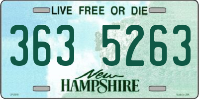 NH license plate 3635263