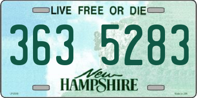NH license plate 3635283