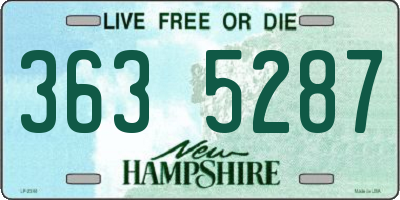 NH license plate 3635287
